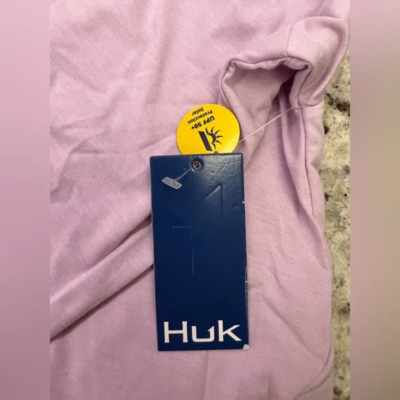 NWT Huk Women’s Waypoint Crew Long Sleeve Tee Large Winsome Orchid Purple - Picture 6 of 11